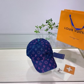 LV Louis Vuitton новая модель бейсболкиз вымытого денима Усоверше