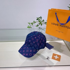 LV Louis Vuitton новая модель бейсболкиз вымытого денима Усоверше