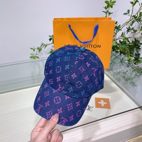 LV Louis Vuitton новая модель бейсболкиз вымытого денима Усоверше