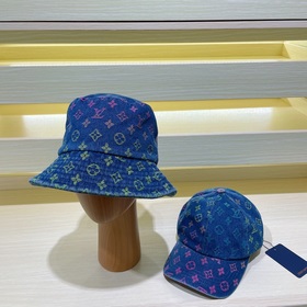 Новая модель джинсовой кепки в стиле рыбацкой кепки от LV Louis V