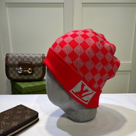 Луи Виттон LOUIS VUITTON] Вязаная шапка из кашемира. Новинка на о