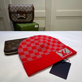 Луи Виттон LOUIS VUITTON] Вязаная шапка из кашемира. Новинка на о