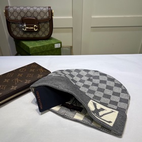 Луи Виттон LOUIS VUITTON] Вязаная шапка из кашемира. Новинка на о