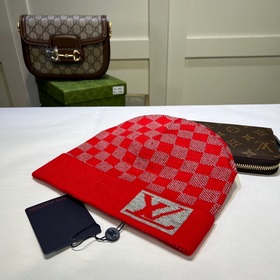 Луи Виттон LOUIS VUITTON] Вязаная шапка из кашемира. Новинка на о