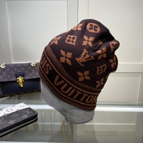 Луи Виттон LOUIS VUITTON] Вязаная шапка из кашемира. Новинка на о