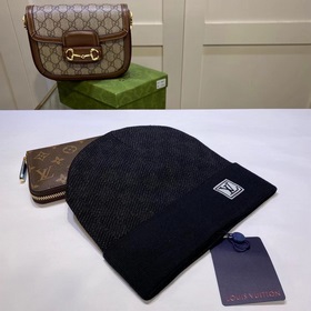Луи Виттон LOUIS VUITTON] Вязаная шапка из кашемира. Новинка на о