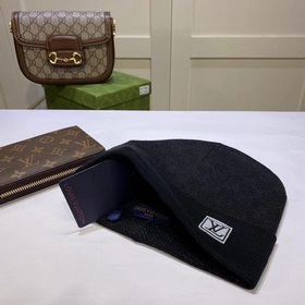 Луи Виттон LOUIS VUITTON] Вязаная шапка из кашемира. Новинка на о