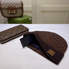 Луи Виттон LOUIS VUITTON] Вязаная шапка из кашемира. Новинка на о