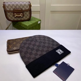 Луи Виттон LOUIS VUITTON] Вязаная шапка из кашемира. Новинка на о