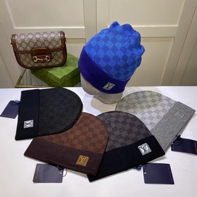 Луи Виттон LOUIS VUITTON] Вязаная шапка из кашемира. Новинка на о