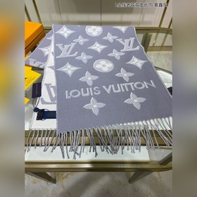 Двусторонняя длинная шаль с золотой нитью. Новейшая модель LV с з