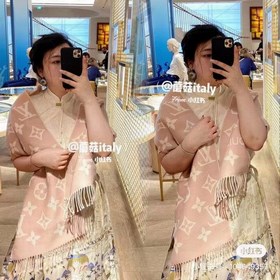 Louis Vuitton 【Двусторонняя длинная шарф с логотипом L】 Шарф Sim