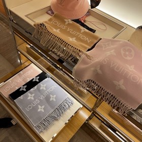 Louis Vuitton 【Двусторонняя длинная шарф с логотипом L】 Шарф Sim