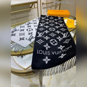 Louis Vuitton 【Двусторонняя длинная шарф с логотипом L】 Шарф Sim