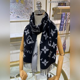 Louis Vuitton 【Двусторонняя длинная шарф с логотипом L】 Шарф Sim