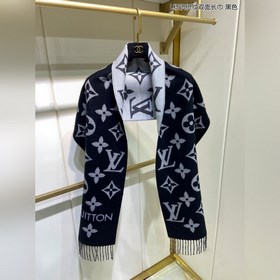 Louis Vuitton 【Двусторонняя длинная шарф с логотипом L】 Шарф Sim