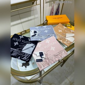 Louis Vuitton 【Двусторонняя длинная шарф с логотипом L】 Шарф Sim