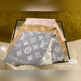 Louis Vuitton 【Двусторонняя длинная шарф с логотипом L】 Шарф Sim