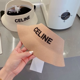 Celine Селин 2023 осенний шляпа с открытой макушкой, 100% шерсть,