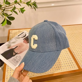 В комплекте с пылезащитным чехлом [CELINE] Джинсовая бейсболка ве