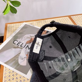 В комплекте с пылезащитным чехлом [CELINE] Джинсовая бейсболка ве