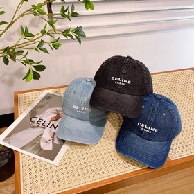 В комплекте с пылезащитным чехлом [CELINE] Джинсовая бейсболка ве