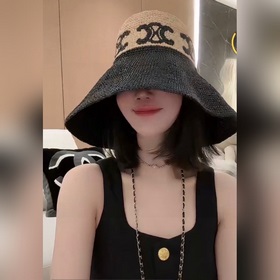 Celine Селин Рафи-шляпа, разноцветная рыбацкая шляпа, высококачес