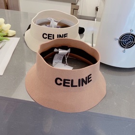 Celine Селин 2023 осенний шляпа с открытой макушкой, 100% шерсть,