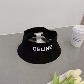 Celine Селин 2023 осенний шляпа с открытой макушкой, 100% шерсть,