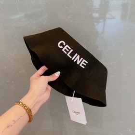 Celine Селин 2023 осенний шляпа с открытой макушкой, 100% шерсть,