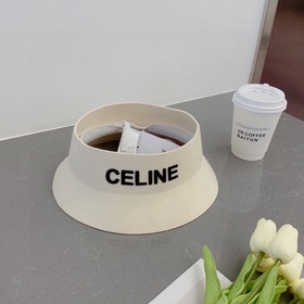 Celine Селин 2023 осенний шляпа с открытой макушкой, 100% шерсть,