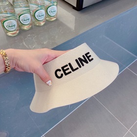 Celine Селин 2023 осенний шляпа с открытой макушкой, 100% шерсть,