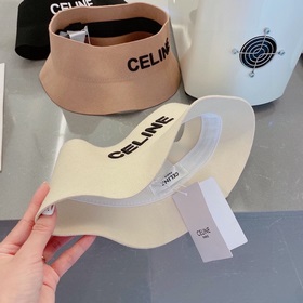 Celine Селин 2023 осенний шляпа с открытой макушкой, 100% шерсть,