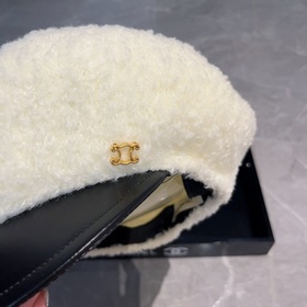 Новая модель кепки Celine с козырьком, из овечьей шерсти, подходи