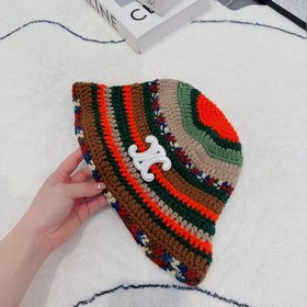В комплекте с пылезащитным чехлом 【CELINE Рыбацкая шапка из трико