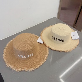 Новая модель шляпы Celine, закрывающая небольшой цилиндр, бежево-
