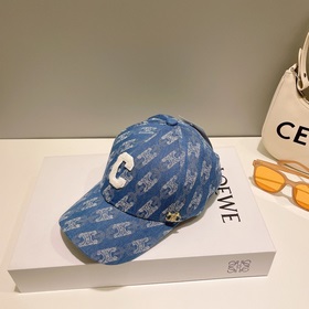В комплекте с пылезащитным чехлом 【CELINE】 Джинсовая бейсболка ве