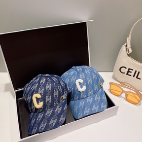 В комплекте с пылезащитным чехлом 【CELINE】 Джинсовая бейсболка ве
