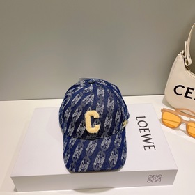 В комплекте с пылезащитным чехлом 【CELINE】 Джинсовая бейсболка ве