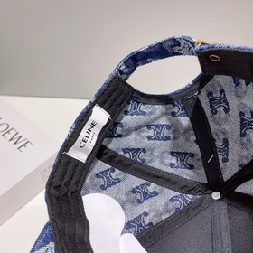 В комплекте с пылезащитным чехлом 【CELINE】 Джинсовая бейсболка ве