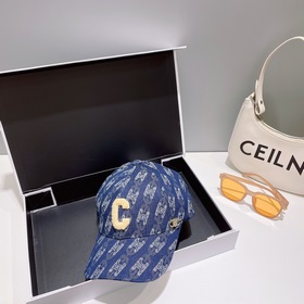 В комплекте с пылезащитным чехлом 【CELINE】 Джинсовая бейсболка ве