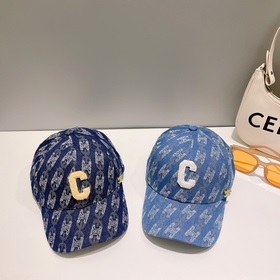 В комплекте с пылезащитным чехлом 【CELINE】 Джинсовая бейсболка ве