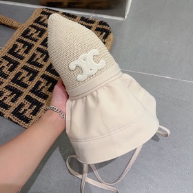 Celine рыбацкая шляпа, солнцезащитная шляпа, однотонная, обхват г