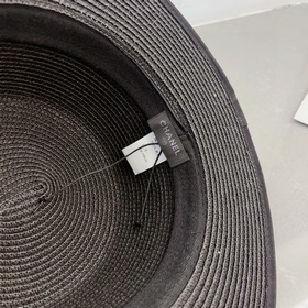 Chanel Шанель, шляпа с плоским верхом, соломенная шляпа, очень об
