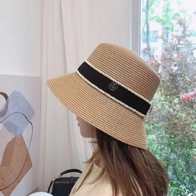 Chanel Шанель, оригинальная модель, шляпа-котел, соломенная шляпа
