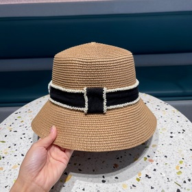 Chanel Шанель, оригинальная модель, шляпа-котел, соломенная шляпа