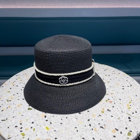 Chanel Шанель, оригинальная модель, шляпа-котел, соломенная шляпа