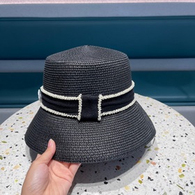 Chanel Шанель, оригинальная модель, шляпа-котел, соломенная шляпа