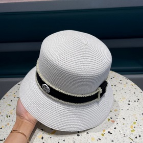 Chanel Шанель, оригинальная модель, шляпа-котел, соломенная шляпа