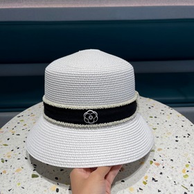 Chanel Шанель, оригинальная модель, шляпа-котел, соломенная шляпа